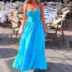 American Eagle Outfitters Blue Maxi Dress